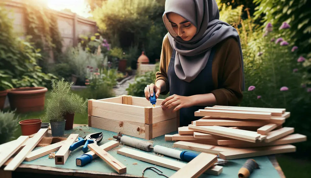 Gartenprojekte im Handumdrehen: Pflanzkästen mit Holzleim selber bauen