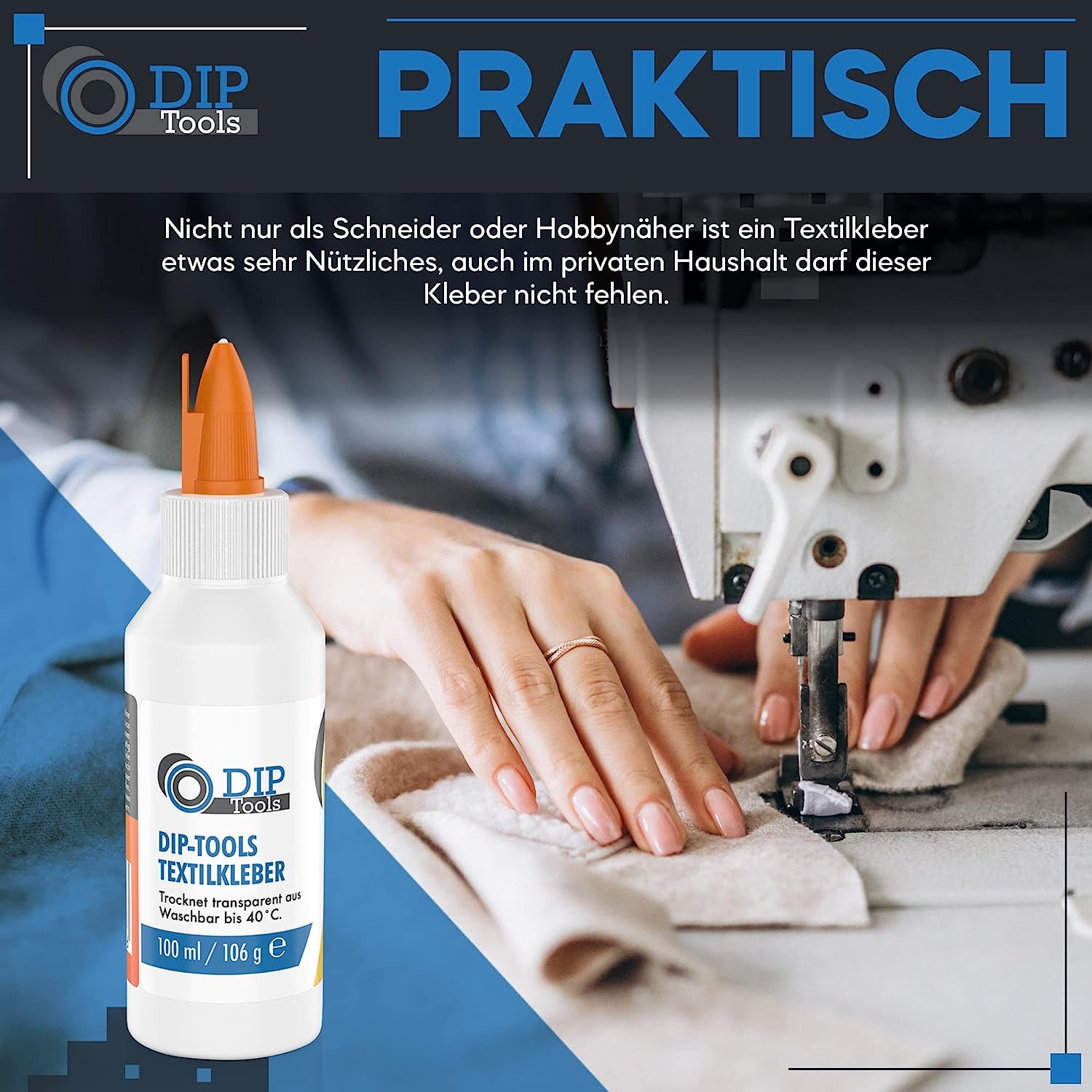 textilkleber für markisen DIP-Tools Textilkleber – Waschmaschinenfest & Flexibel | 100/250ml