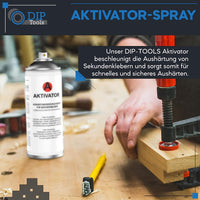 Aktivator-Spray Aushärtungsbeschleuinger für Sekundenkleber extra stark für schnelles Aushärten  - 200ml