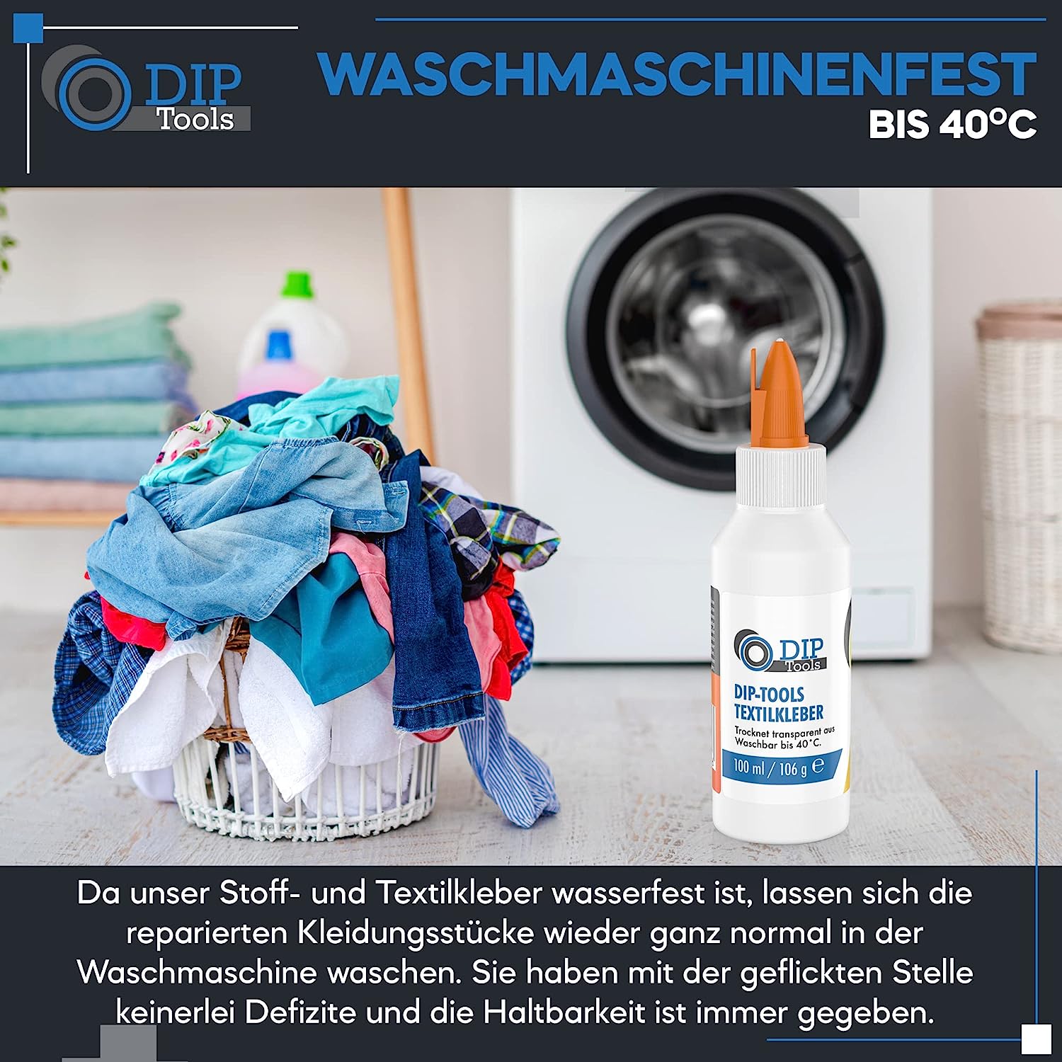 textilkleber für markisen DIP-Tools Textilkleber – Waschmaschinenfest & Flexibel | 100/250ml