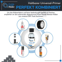 Haltbarer Universal-Primer - Haftgrund zur Vorbehandlung für schwer verklebbare Kunststoffe wie PP, PE, Silikon