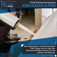 Kraftschonende Profi Kartuschenpresse - schwarz - neu