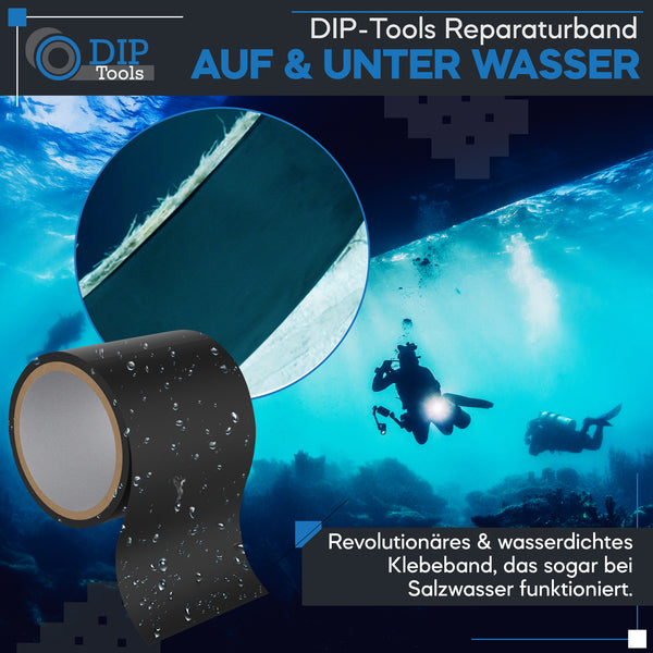 Waterproof repair tape in black - new - 1.50 m