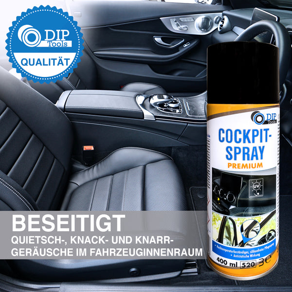 Cockpitspray zur Auto Innenraum Pflege - Silikonfreie Kunststoffpflege - 400ml