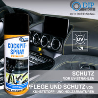 Cockpit spray for car interior care - silicone-free plastic care - 400