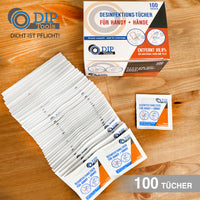 Wirkungsvolle Desinfektionstücher - neu - 100Stck