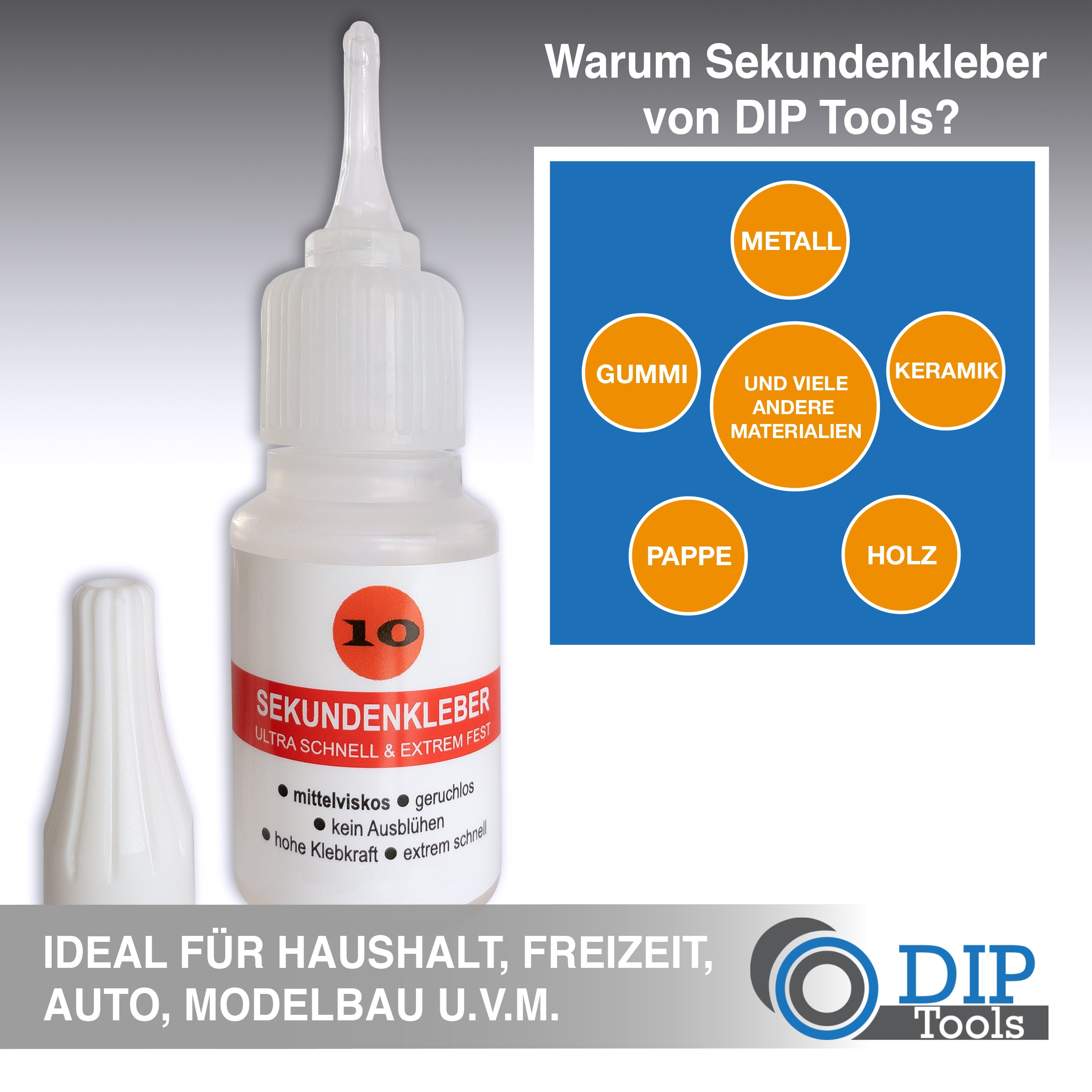 Jamara Sekundenkleber Für Styropor – 20 G, Geruchsneutral | Für Modellbau Und Reparatur