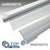 Alumat stainless transition profile made of aluminum with silicone seal - new - silver - aluminum